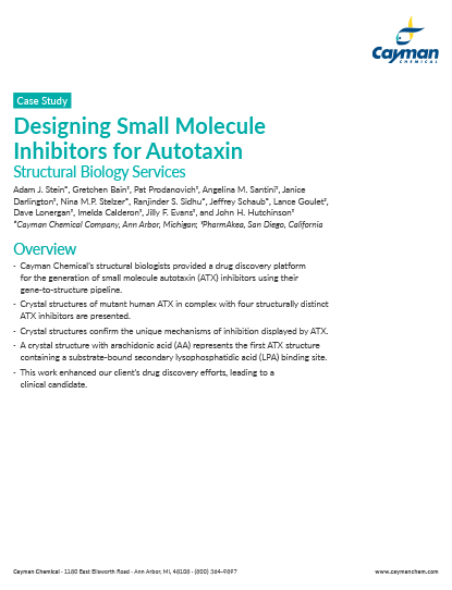 Designing Small Molecule Inhibitors for Autotaxin<br>